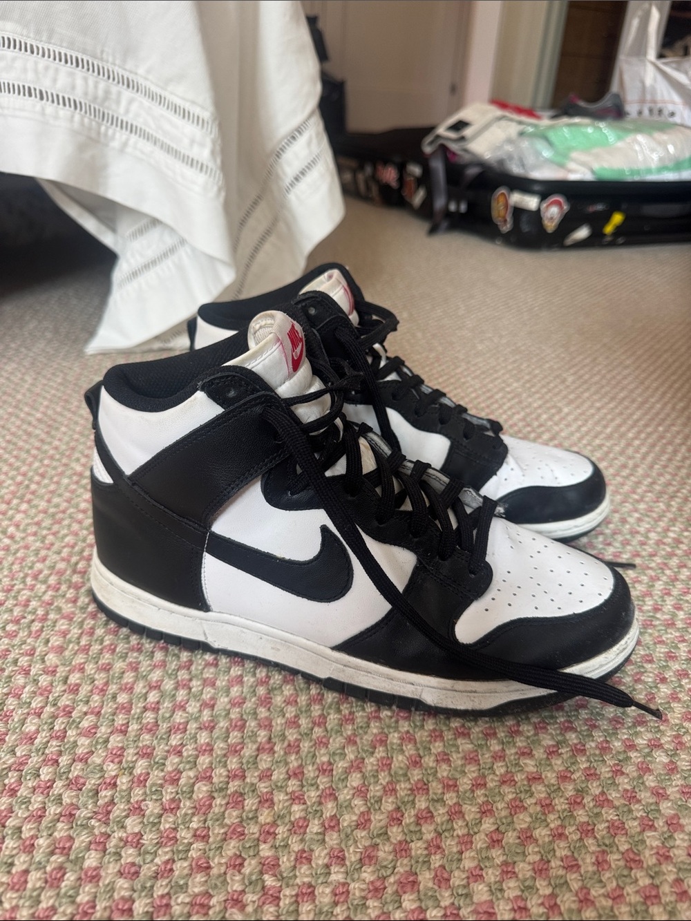 Nike Black and White High-Top Sneakers